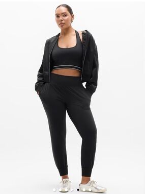 Athleta Black salutation Joggers